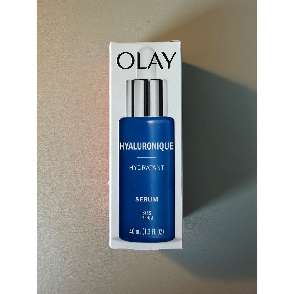 Olay Hyaluronic Hydrating Serum Fragrance Free 1.3 fl oz Niacinamide Peptide‎